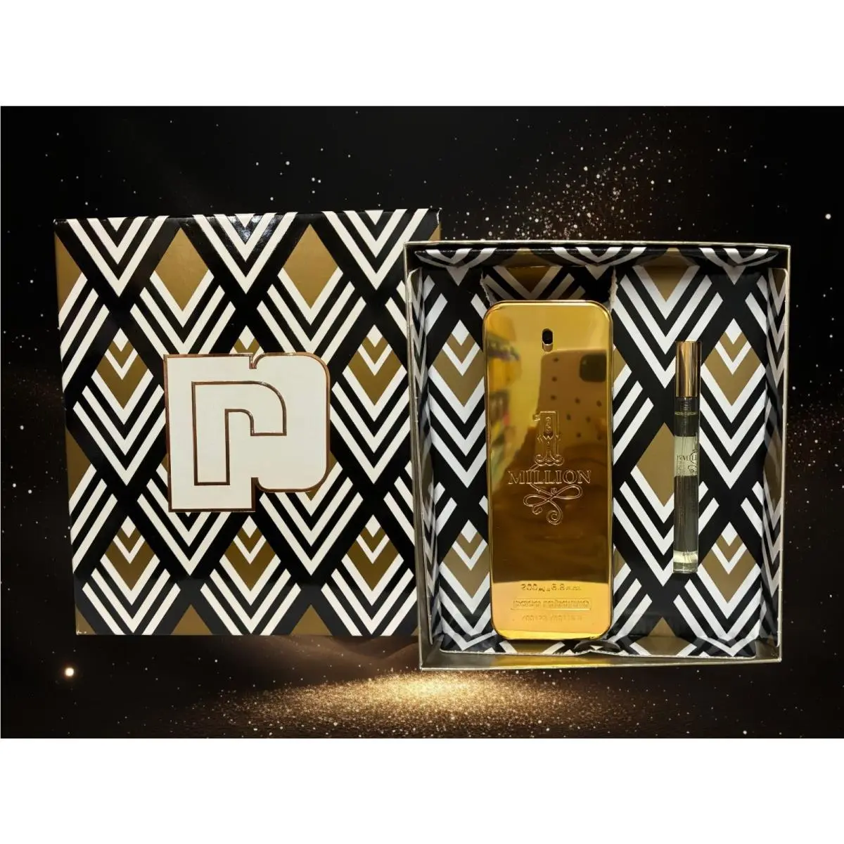 One Million Set 2 Pc`s Eau De Toilette 6.7 oz 0.34 oz For Men by Paco Rabanne