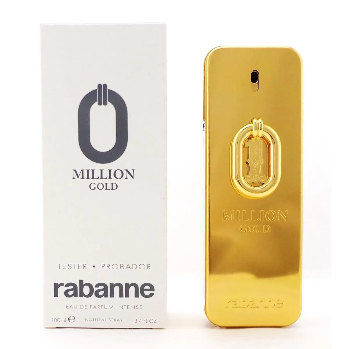 Men`s Million Gold Intense Edp Spray 3.4 oz Tester Fragrances by Paco Rabanne