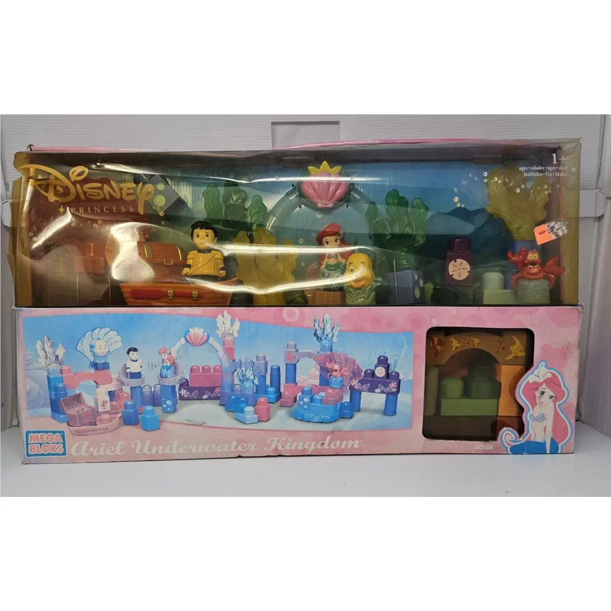 Mega Bloks Ariel Underwater Kingdom W/ Figure Set Vintage 1984 Rare