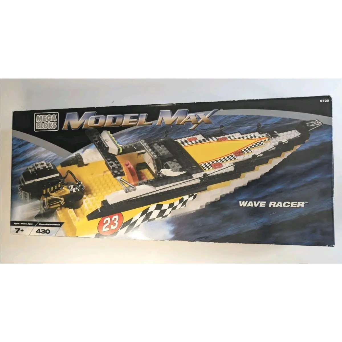 Mega Bloks Model Max Pro Builder Wave Racer 9729 Speed Boat Set 430pc