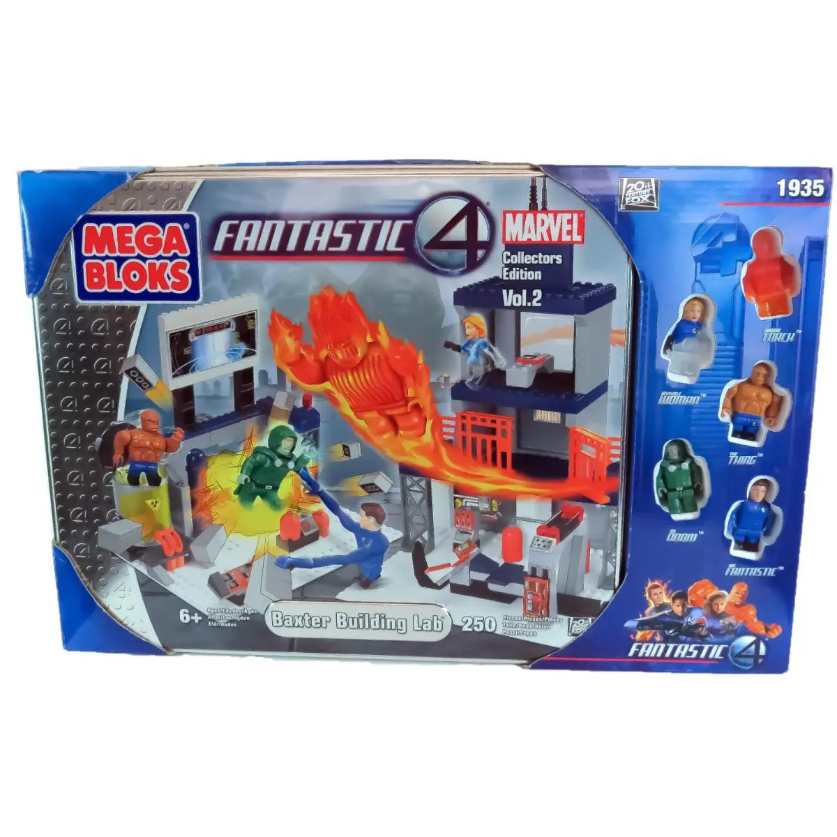 Mega Bloks 1935 Fantastic 4 Baxter Building Lab 250 Pcs Collector Edition Vol 2