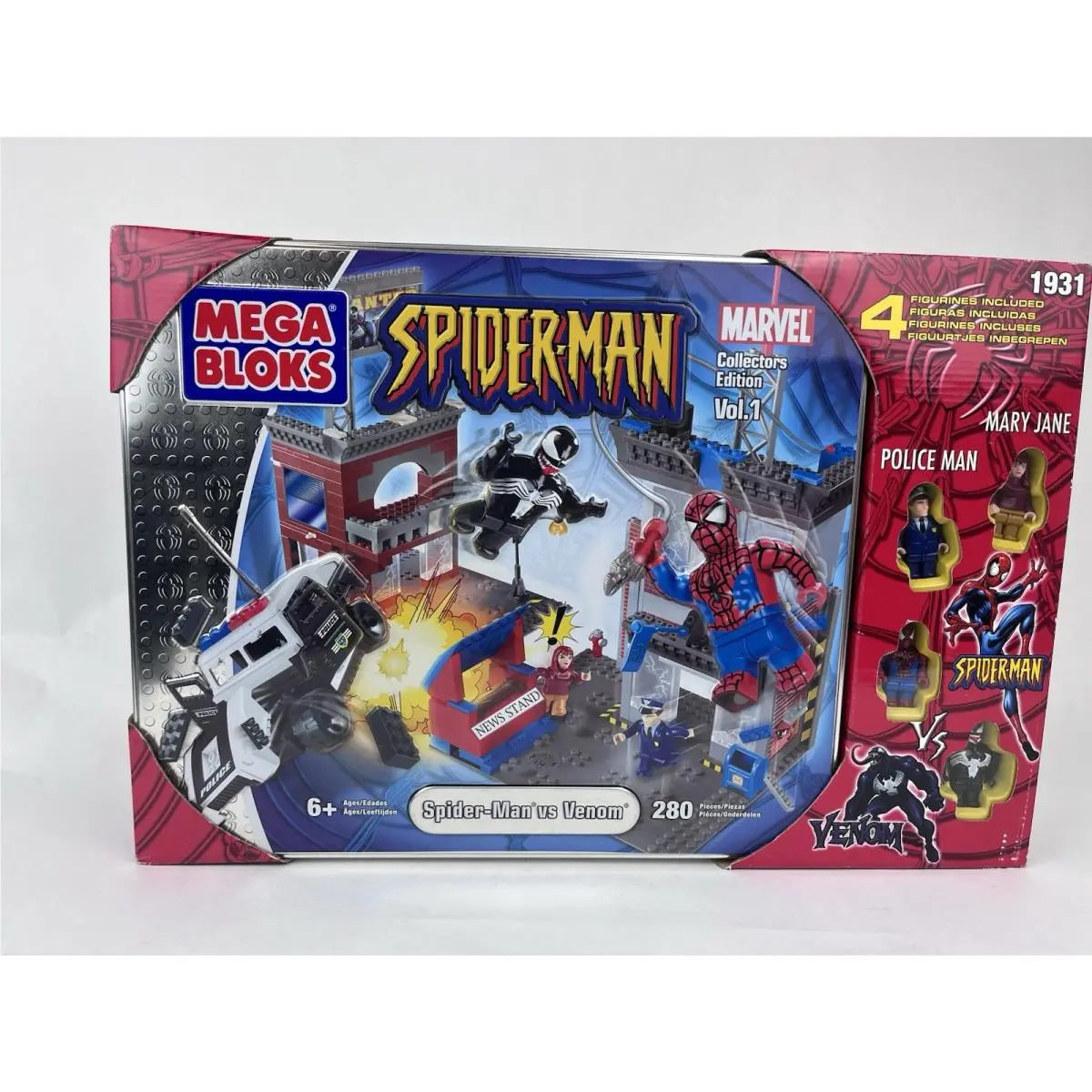 Marvel Mega Bloks 1931: Spider-man vs Venom Building Set - Htf