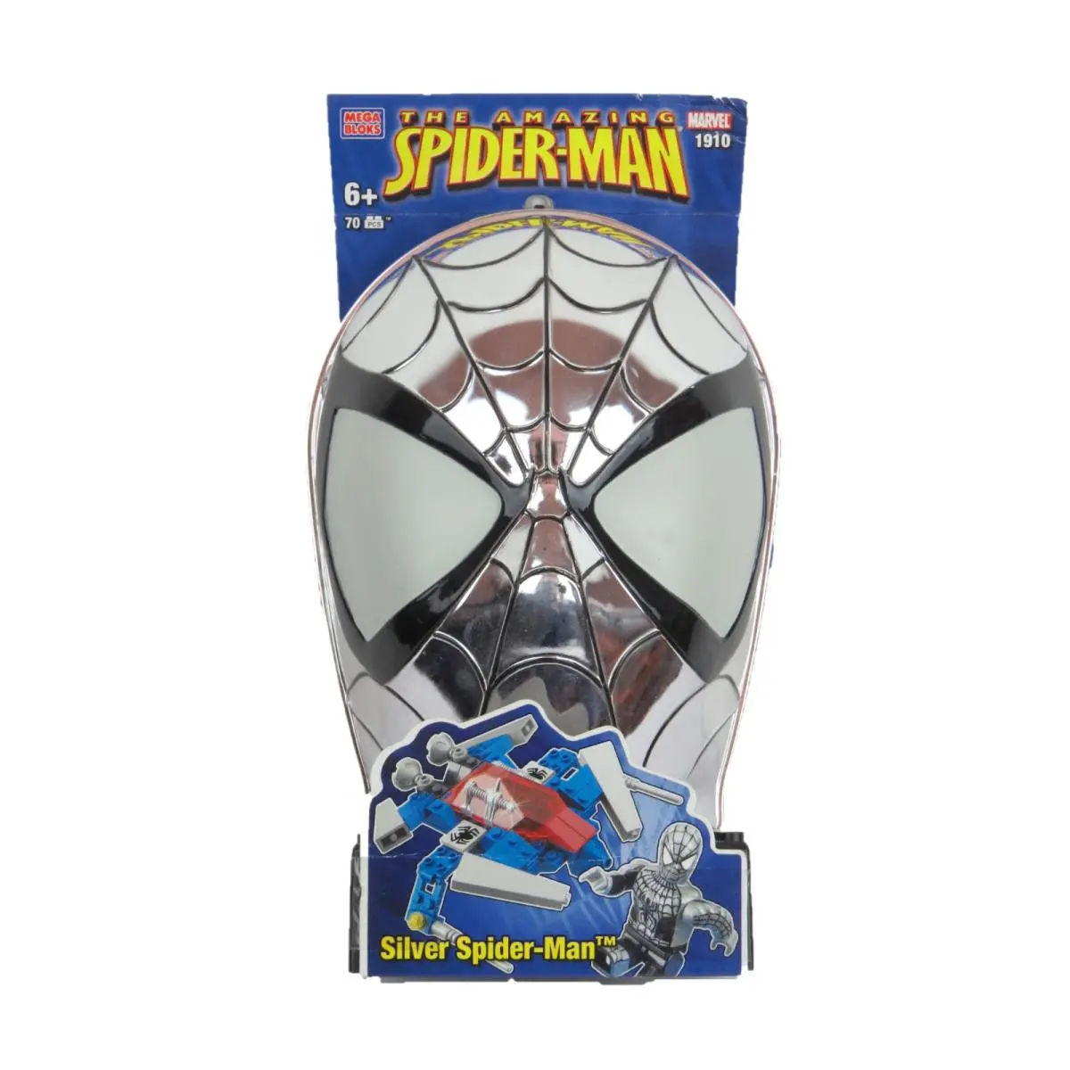 Mega Bloks 1910 Silver Spider-man Vehicle 70pcs 1 Figure Bnip Htf