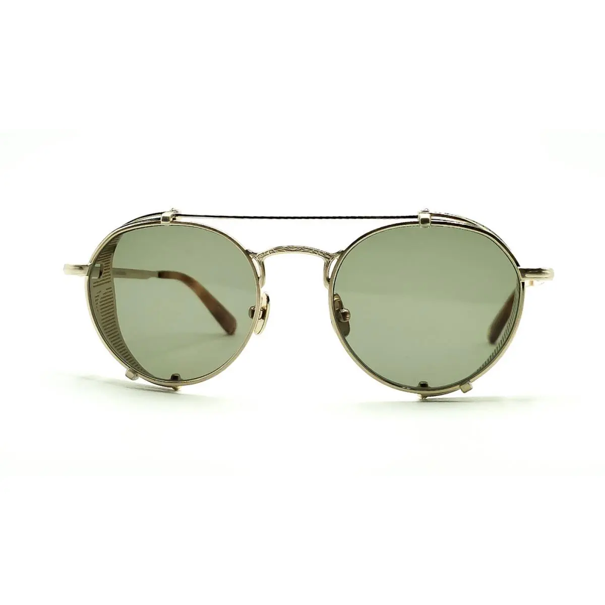 Ocampo Sunglasses Bg_emt / Green Lenses 49 by Garrett Leight