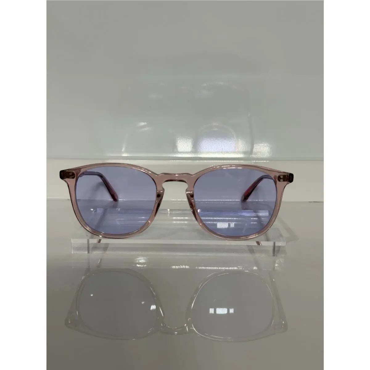 1of1  Kinney Pink Acetate Custom Lavender Tint Woman’s Sunglasses by Garrett Leight