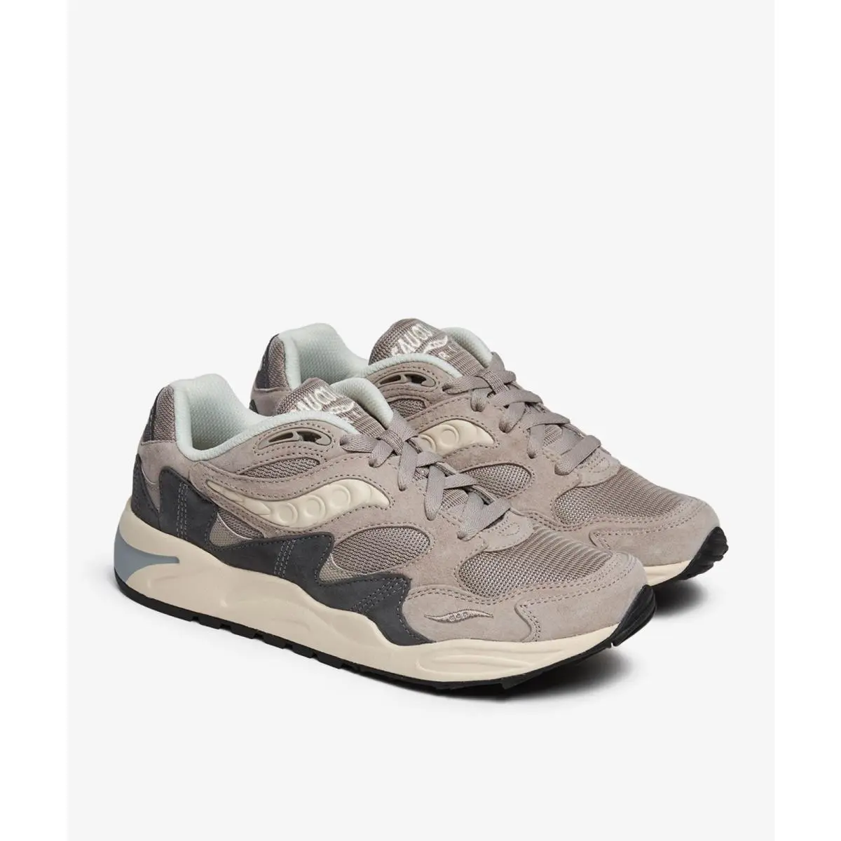 Saucony Grid Shadow 2 S70772-2 Sneakers Men`s 9.5 Gray Lifestyle Shoes ZOGG3354