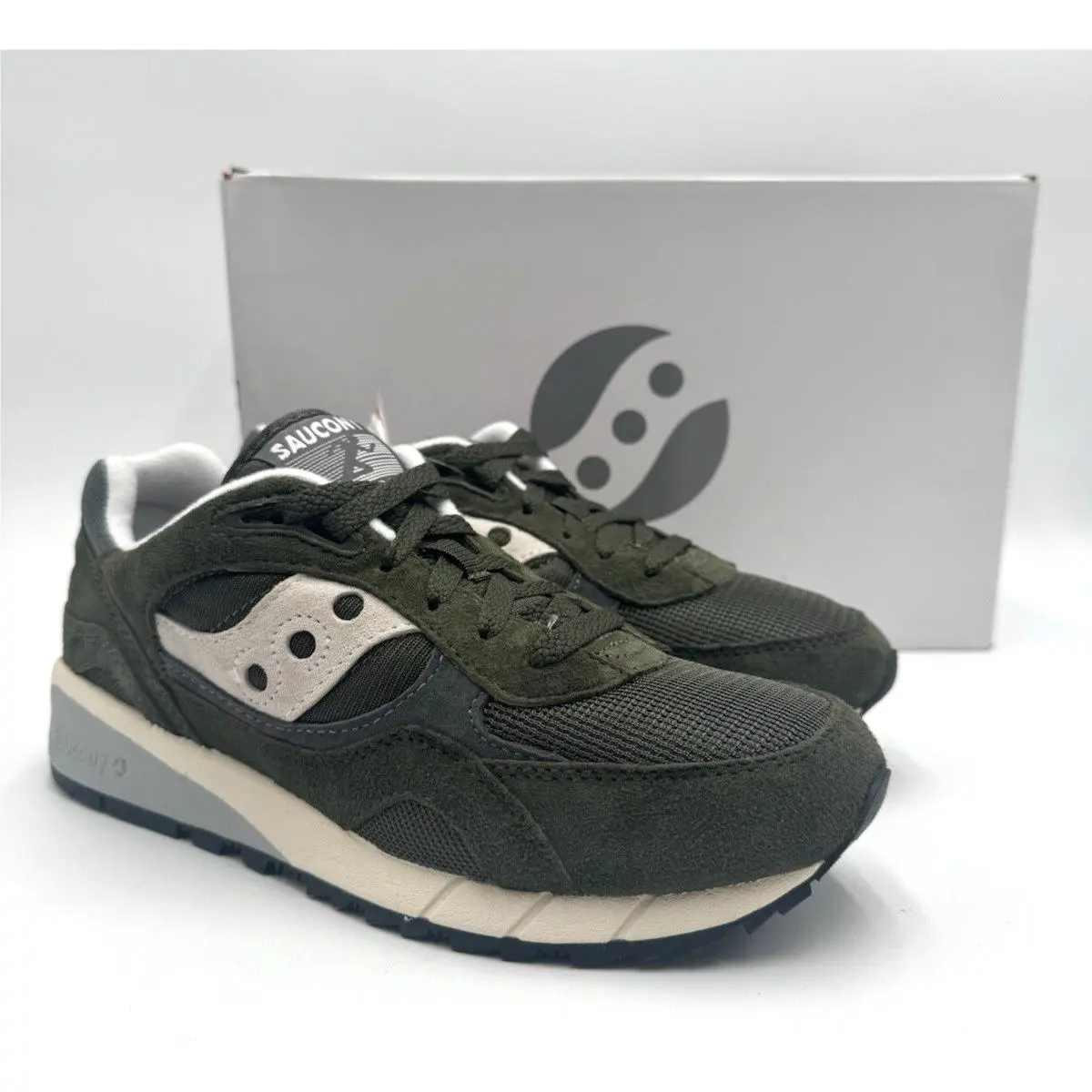 Saucony Shadow 6000 Men`s Athletic Sneaker Green Multiple Sizes