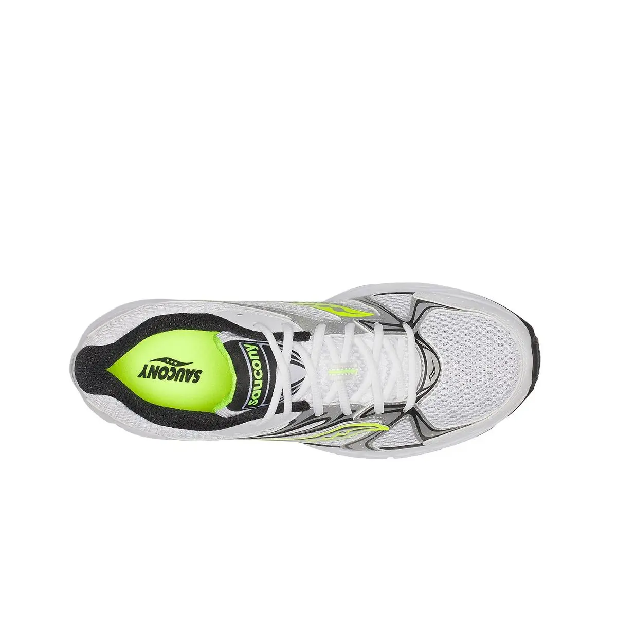 Saucony shoes - White/Silver/Yellow 9