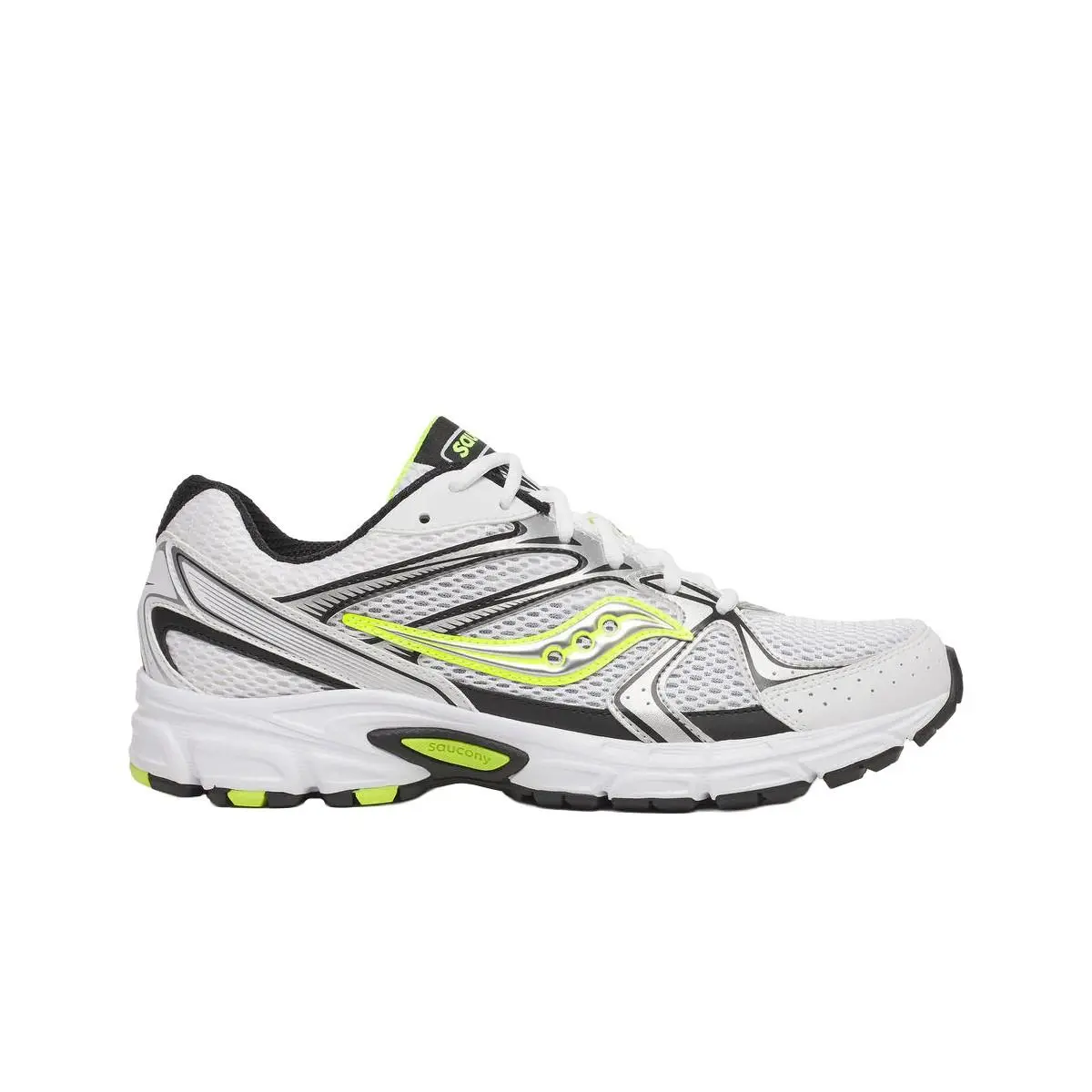 Saucony shoes - White/Silver/Yellow 5