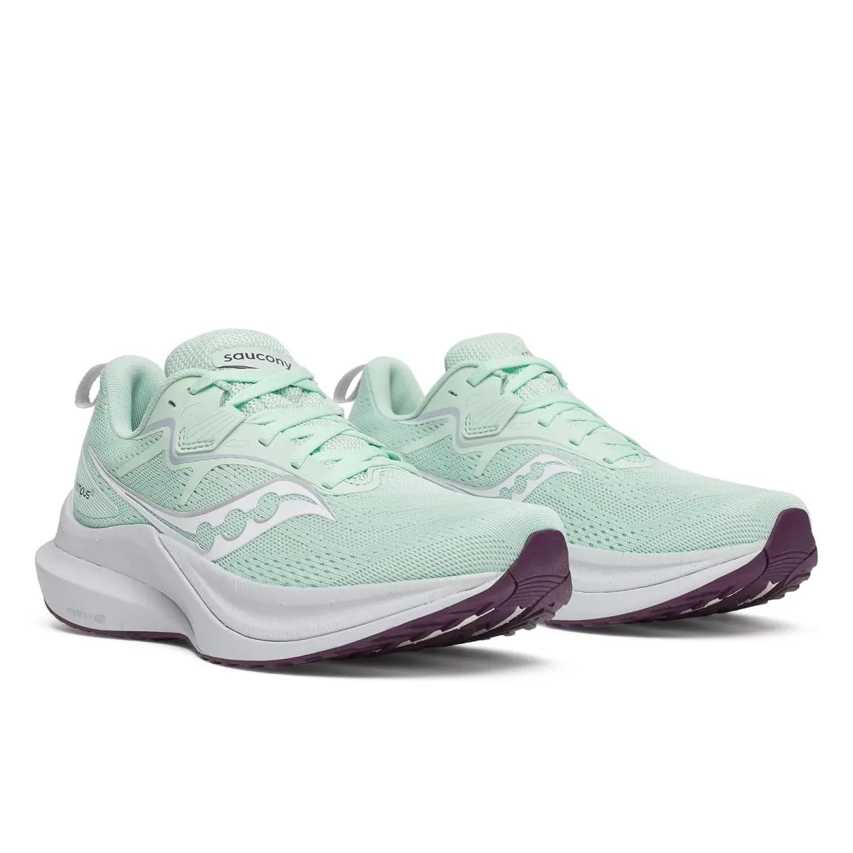 Saucony shoes - Jade/Eggplant 5