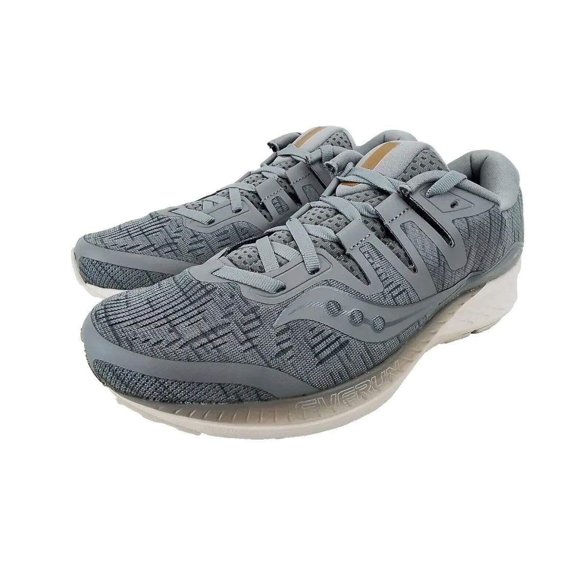 Saucony Ride Iso S20444-41 Gray Men`s Size 10. 5US