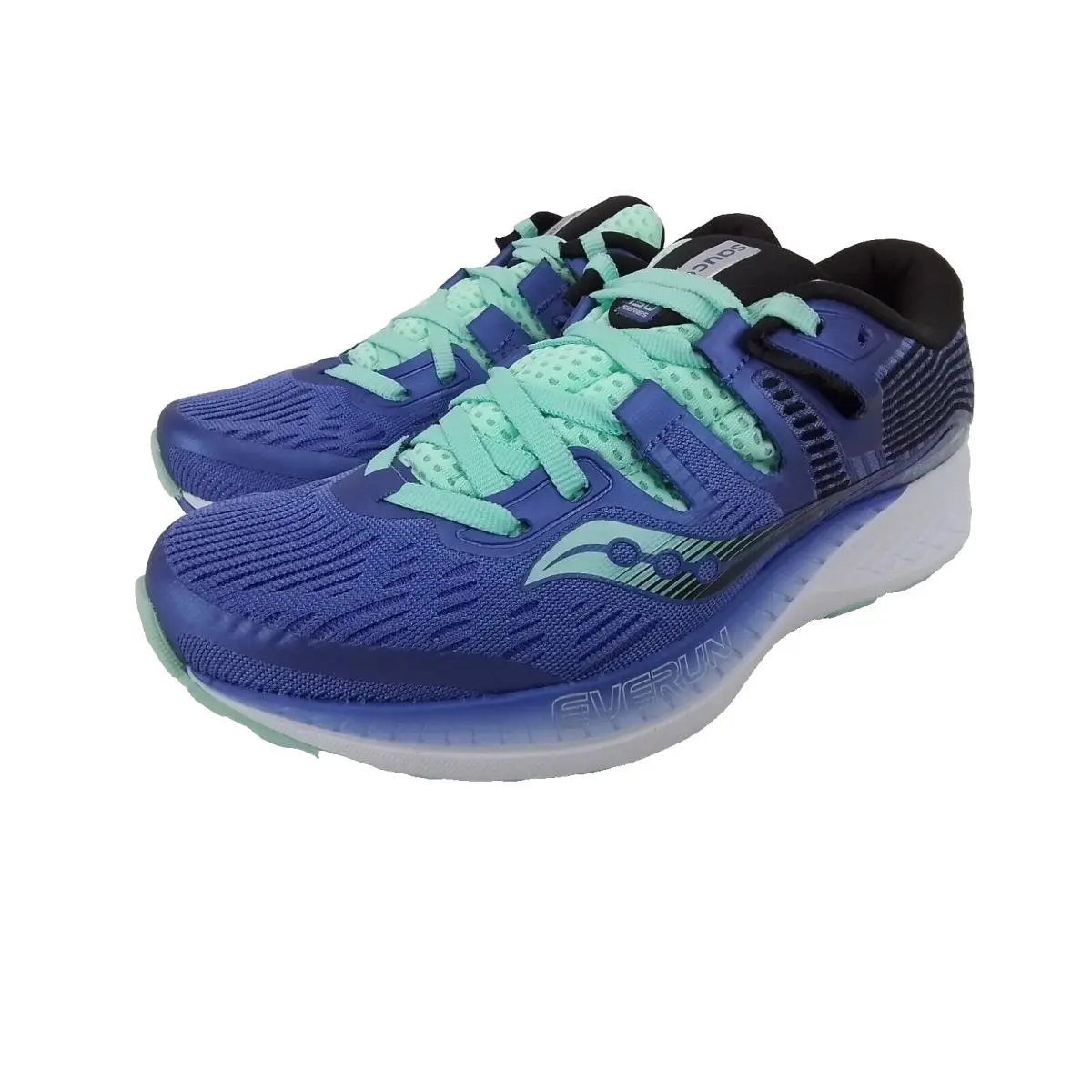 Saucony Ride Iso 6 S10444-35 Violet/black/aqua Women`s Size 5.5 US