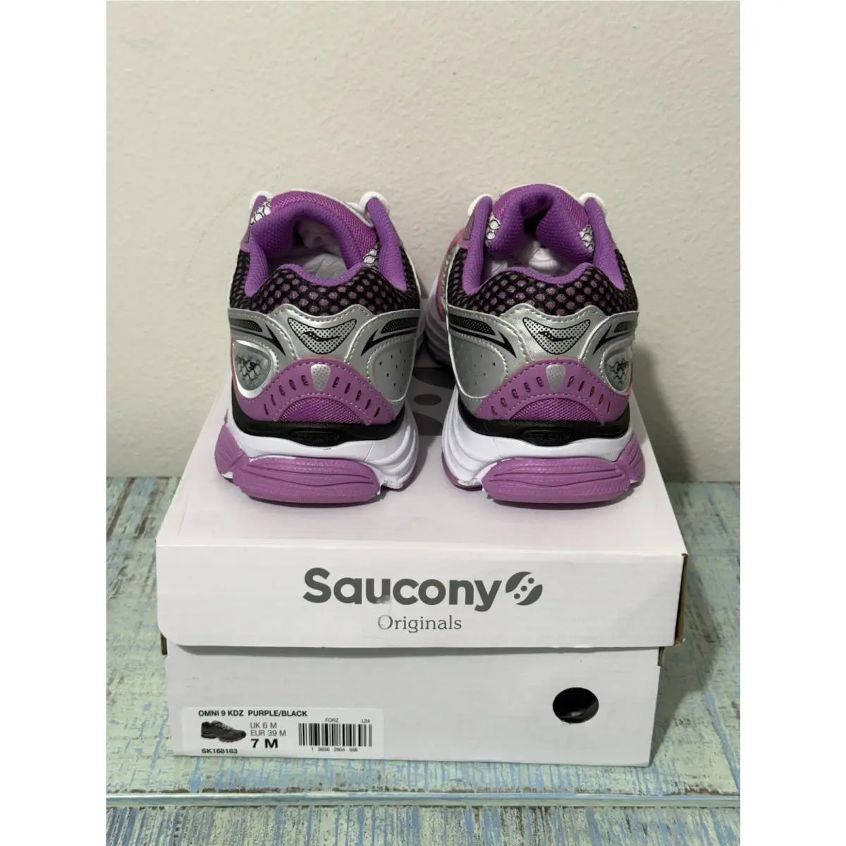 Saucony shoes - Saucony Kids Omni 9 - Kids Omni - Purple/Black 1