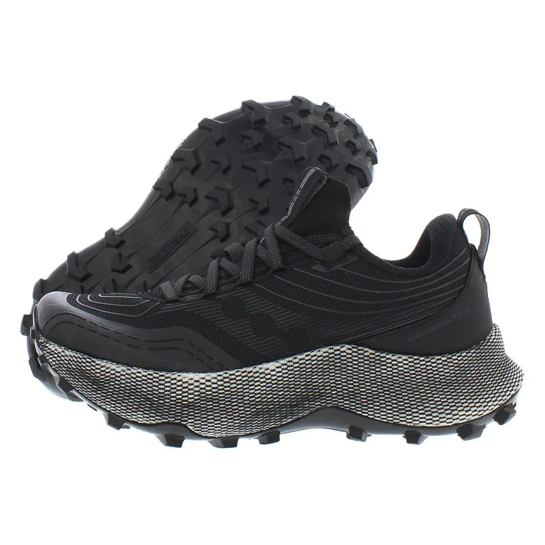 Saucony Endorphin Trail Womens Shoes Size 9 Color: Black/gravel