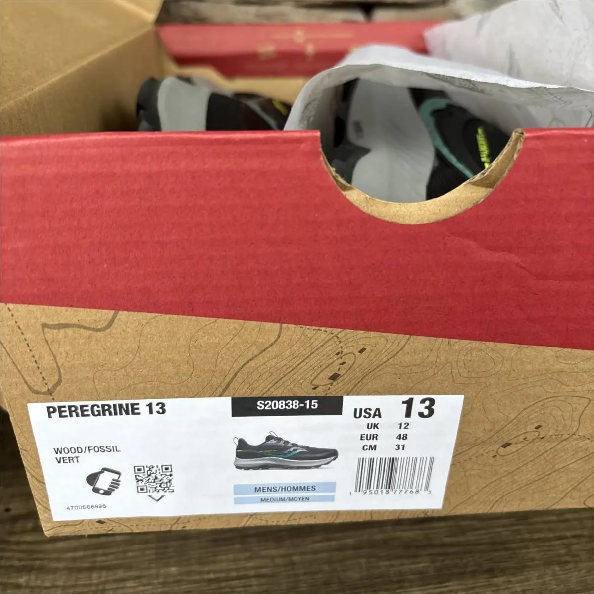 Saucony shoes - Saucony Peregrine 13 - Peregrine - S20838-15 - Multicolor, Manufacturer: Wood Fossil 9