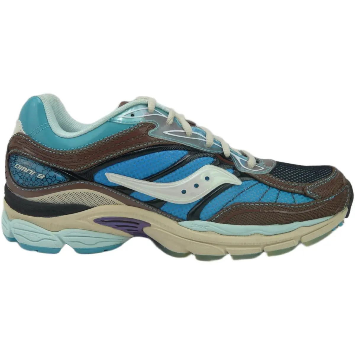 Saucony X Foot Patrol Progrid Omni 9 Blue Brown Men`s US 10.5 / Women`s US 12