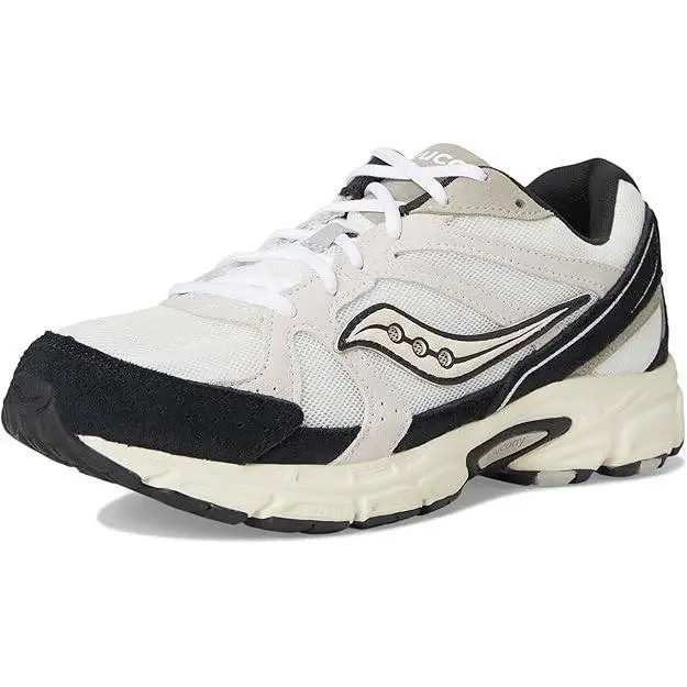 Saucony Ride Millennium Mens White Black Silver Sneakers Shoes Size 10