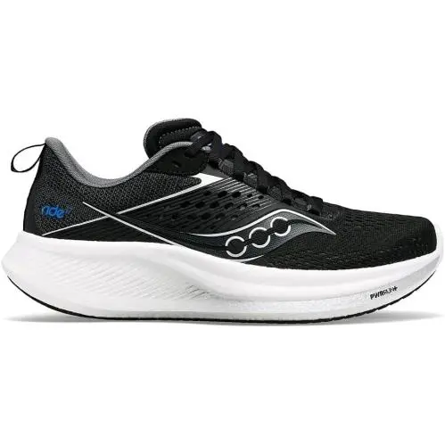 Saucony Women`s Ride 17 S10924-100 Running Shoes Black/white Size 10 Medium US