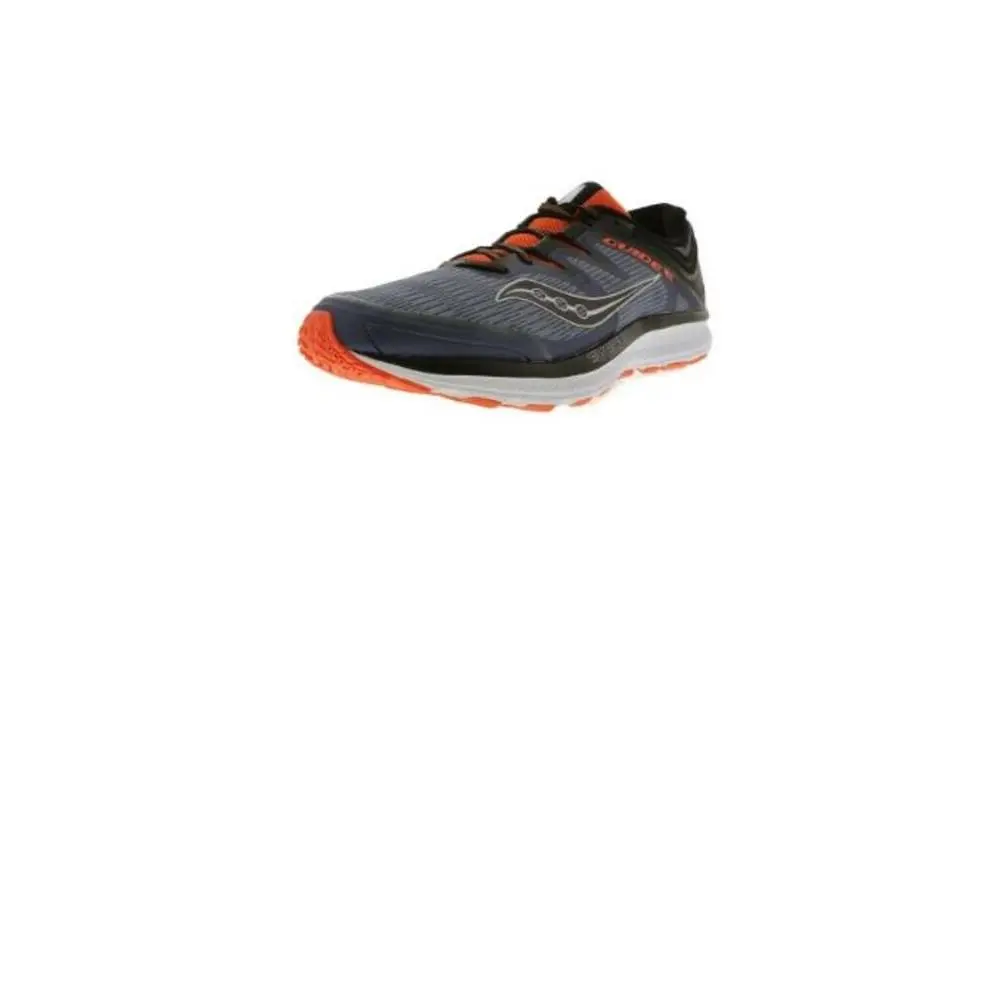 Saucony Men`s Guide Iso Sneaker Grey/black/orange 115 M US