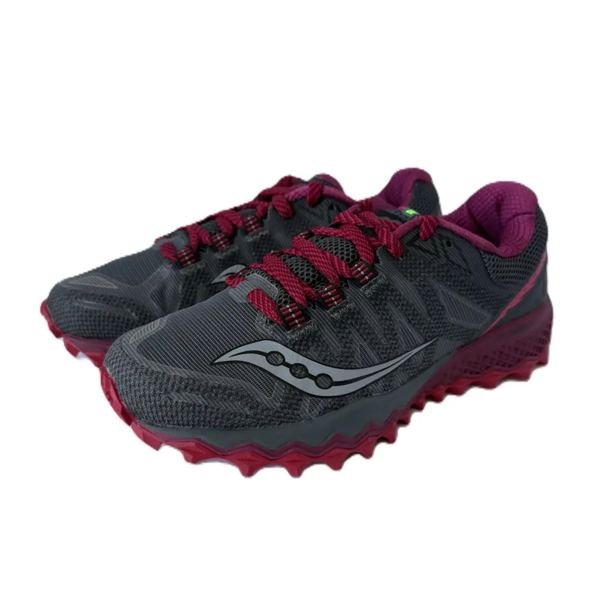 Saucony Women`s Peregrine 7 Gray/berry 7.5 US