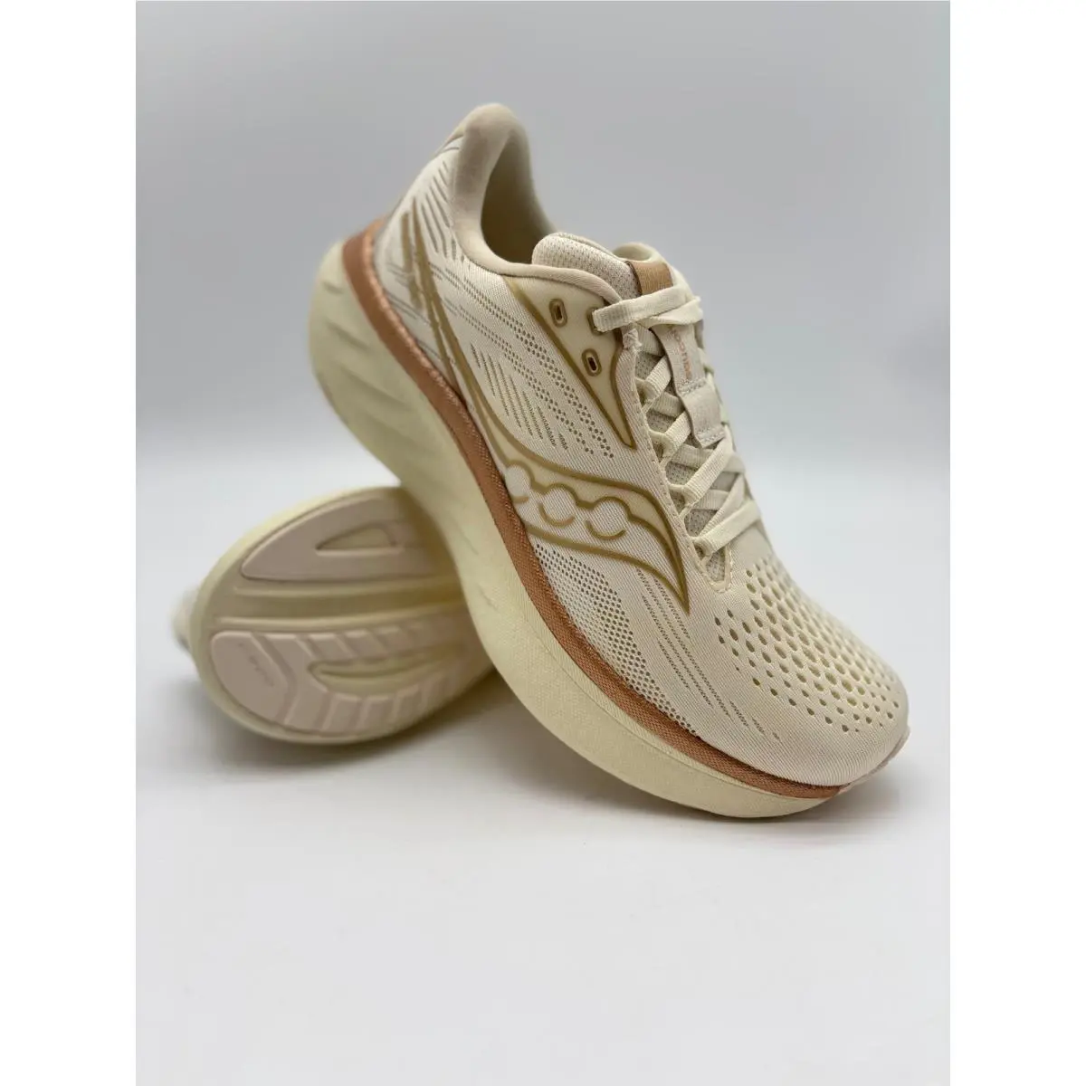 Saucony Ride 18 Womens Running Shoes Vanilla Rose Gold S11000-104 Size 6.5