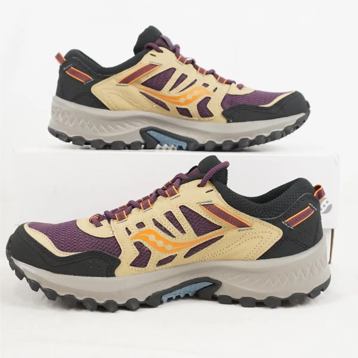 Saucony Grid Peak Athletic Shoes in Purple/orange Size Men`s US 7.5 S70814-7