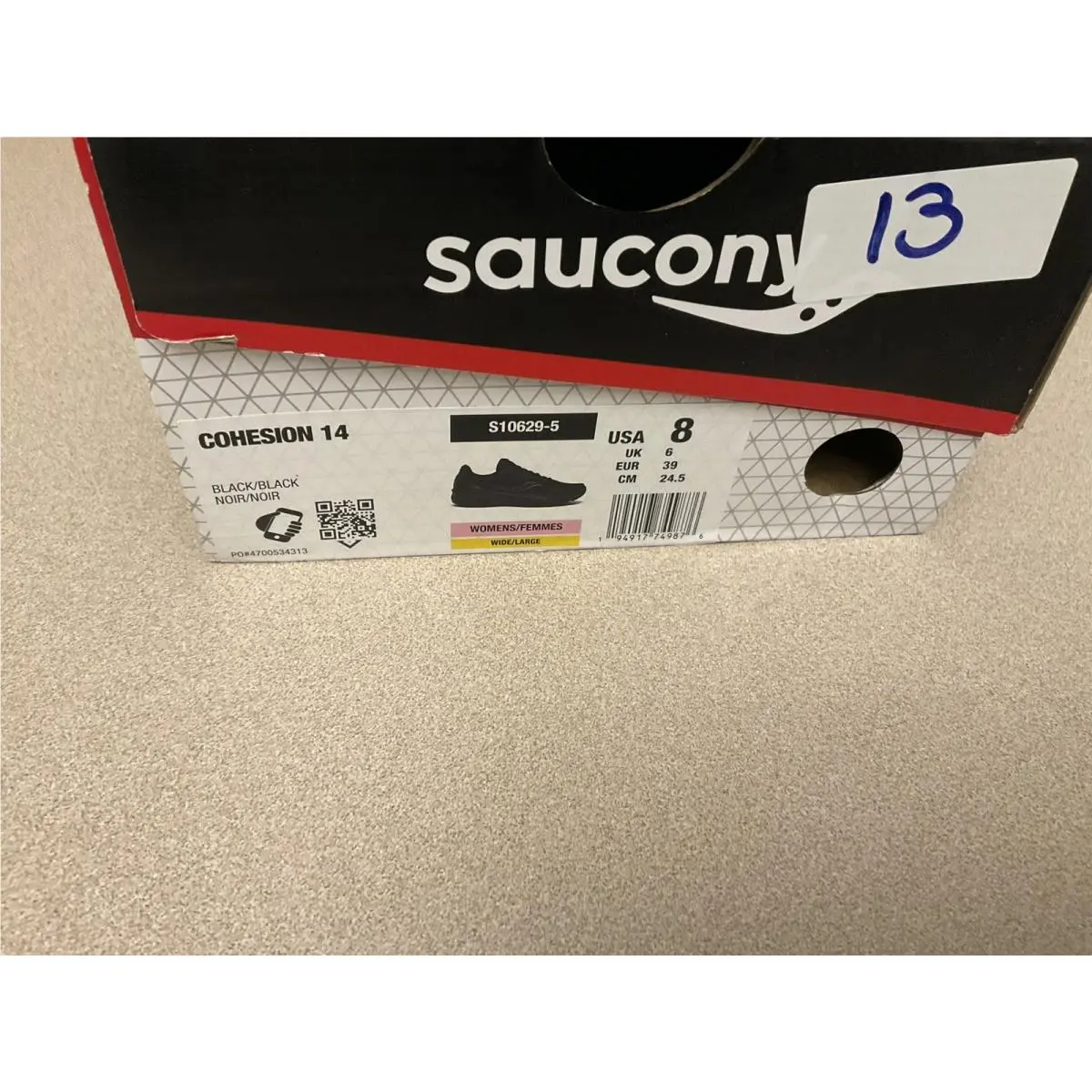 Saucony shoes - Saucony Cohesion 14 - Cohesion - Black (UPC: 194917353462) 0