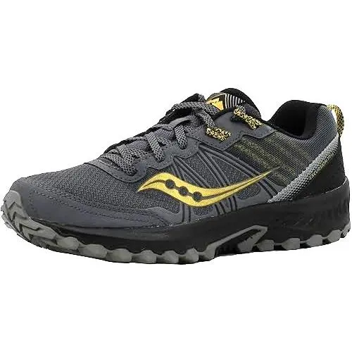 Saucony Men`s Excursion Tr14 Charcoal/gold Trail Shoe Size 14