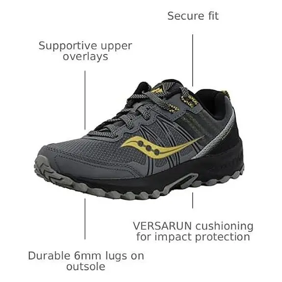 Saucony shoes - Excursion - Excursion - Charcoal/Gold (UPC: 194713913785) 2