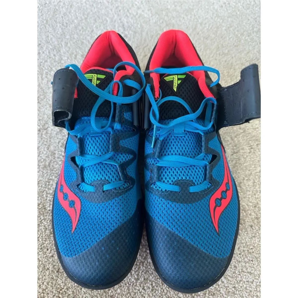 Saucony Racing Unleash SD 2 Blue Red Mesh Track Field Shoes Men’s Size 11