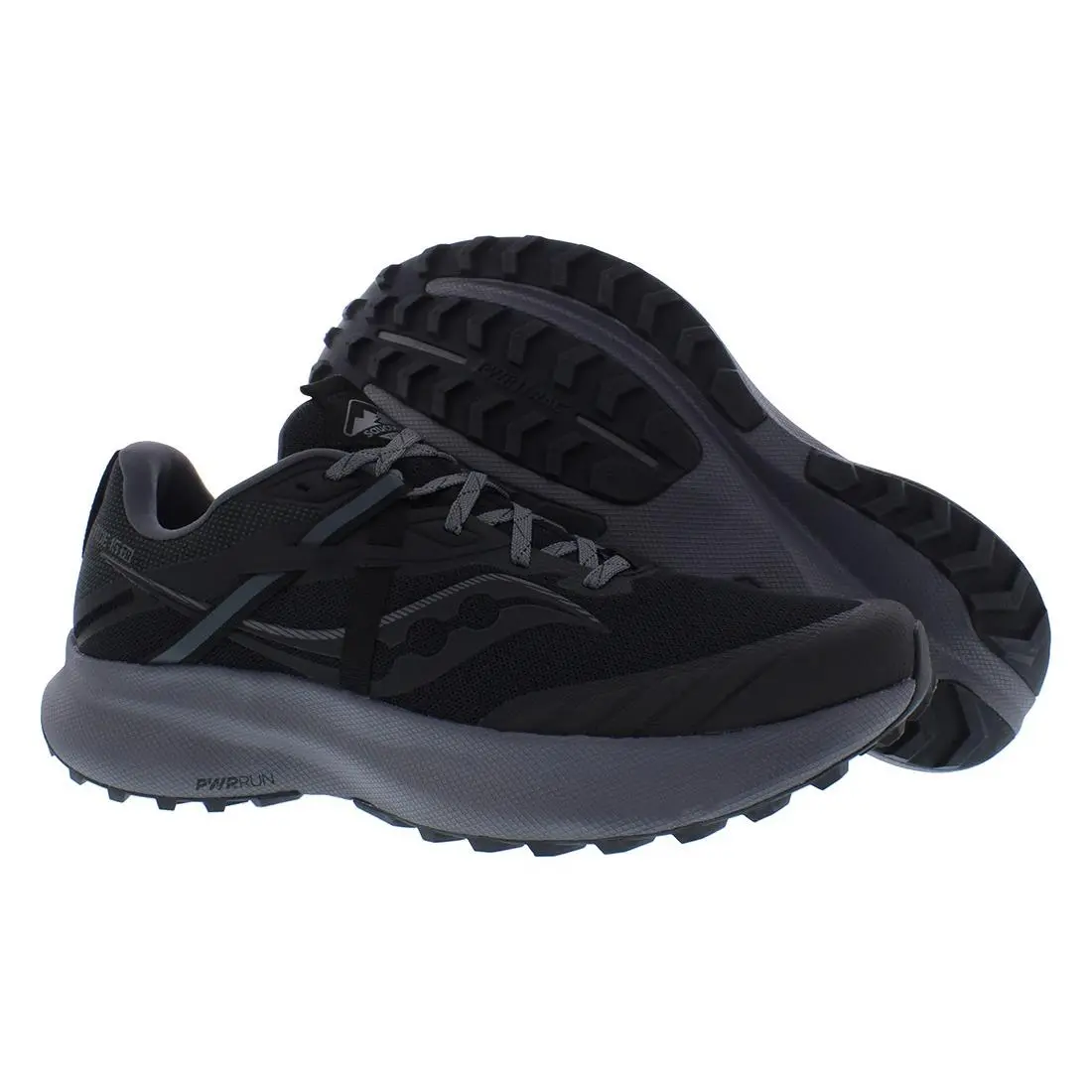 Saucony Ride 15 TR Mens Shoes Size 10 Color: Black/charcoal