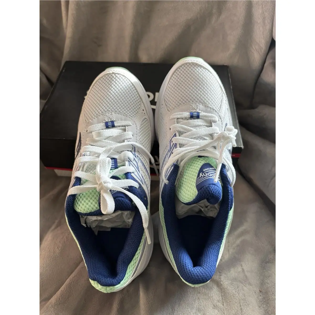 Saucony shoes - Saucony Cohesion 14 - Cohesion - White/Navy/Mint (UPC: 194917832592) 0