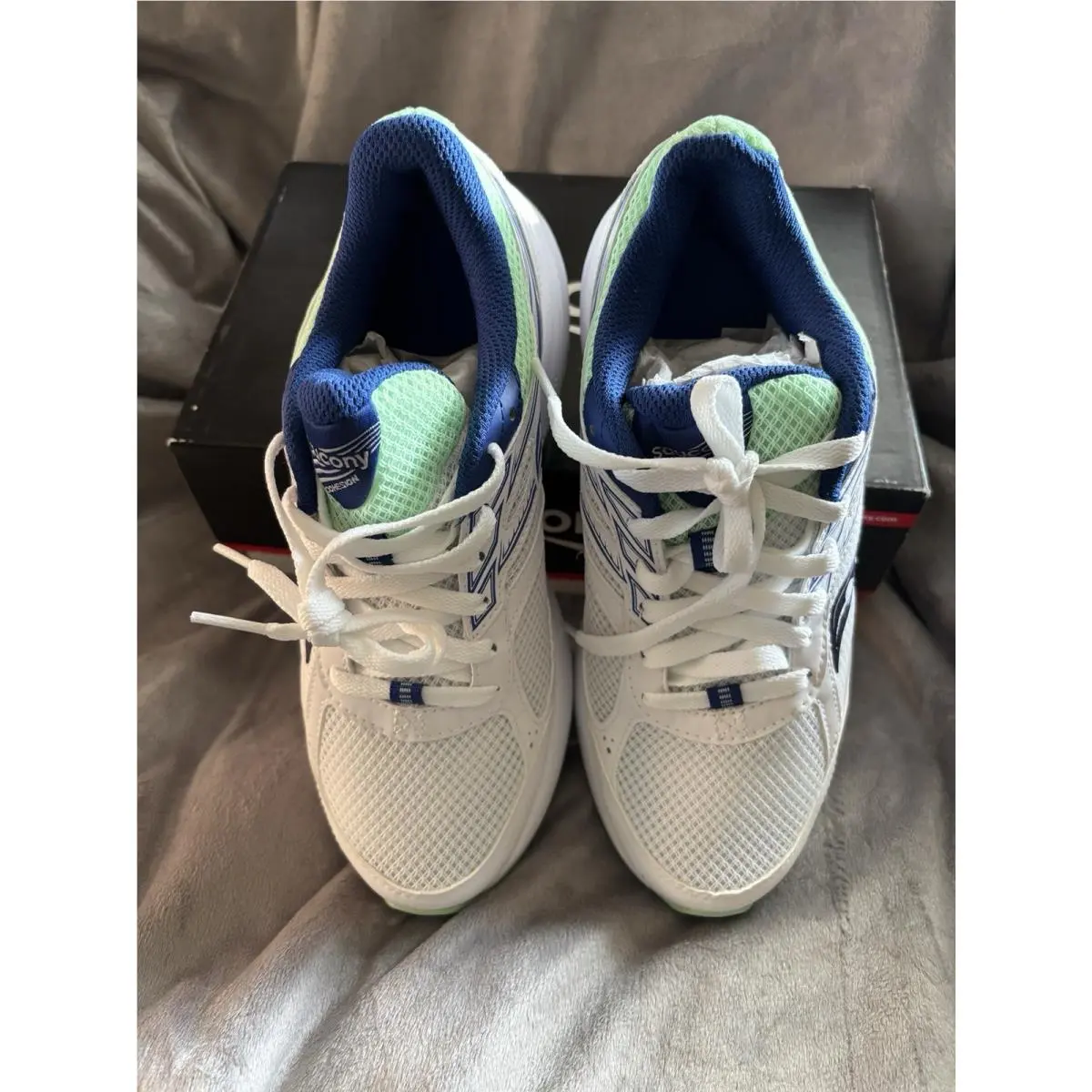 Saucony shoes - Saucony Cohesion 14 - Cohesion - White/Navy/Mint (UPC: 194917832592) 1