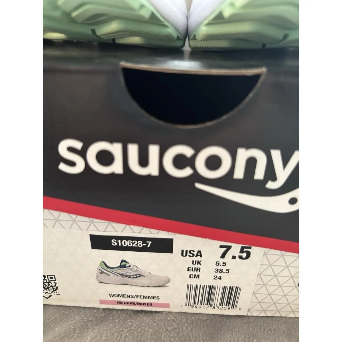 Saucony shoes - Saucony Cohesion 14 - Cohesion - White/Navy/Mint (UPC: 194917832592) 7