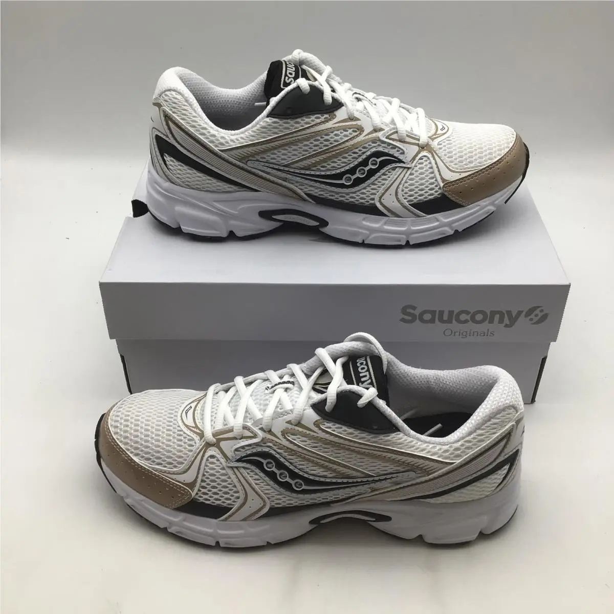 Saucony Ride Millennium Mens Size 10.5 White Gold Running Shoes S70812-18