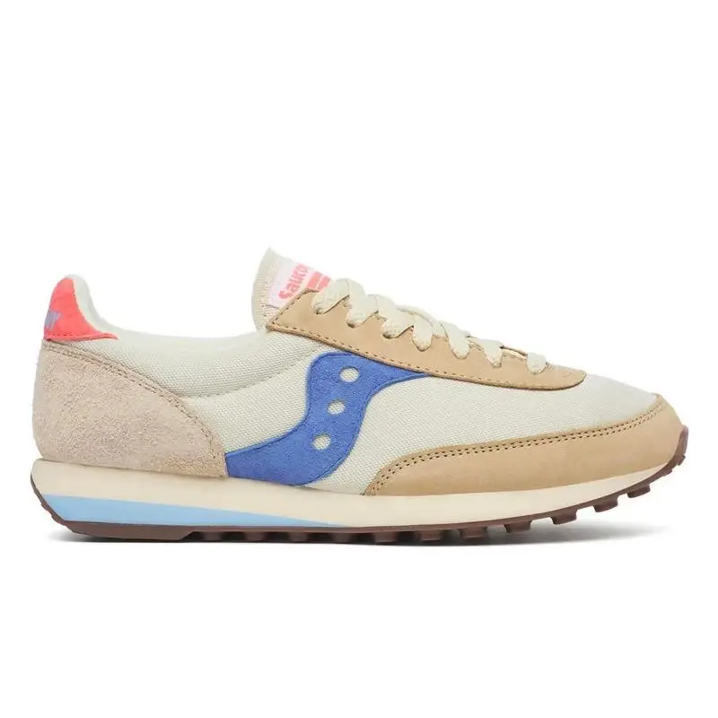 Womens Size 10 - Saucony Trainer 80 Cream/blue Shoes Sneakers S60987-1
