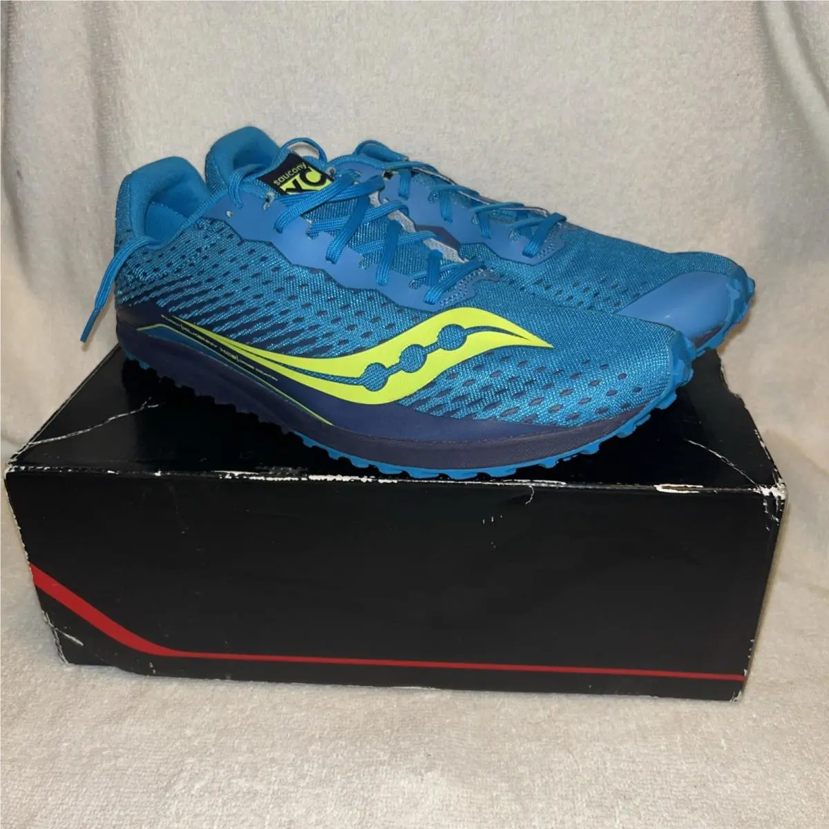 Saucony Mens Kilkenny XC8 S29069-1 Blue/cotton Running Shoes Sneakers Size 12.5