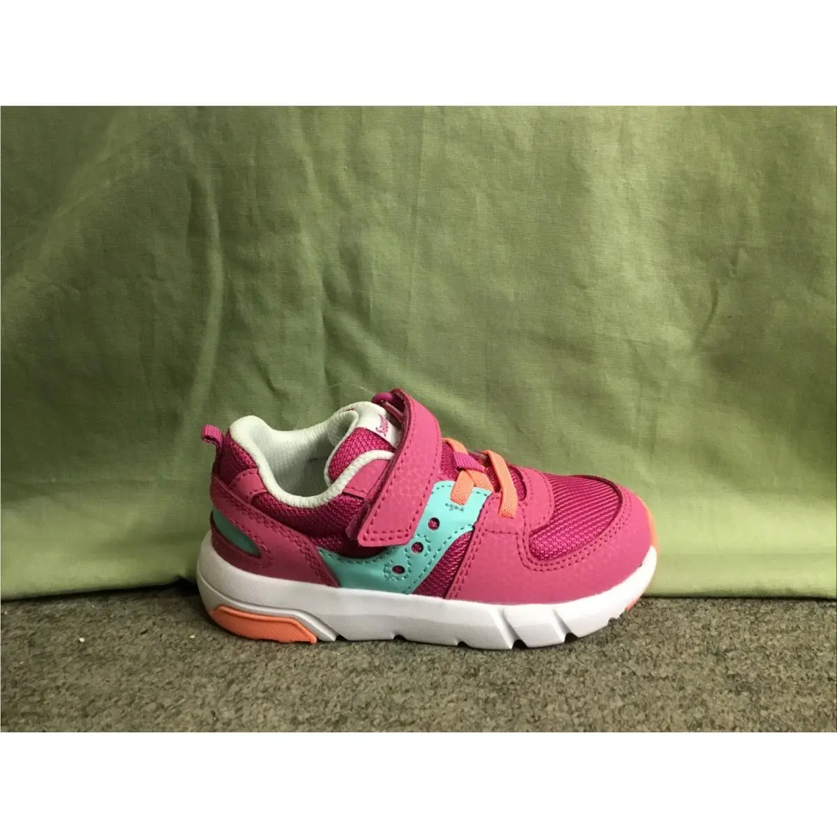 Girls Saucony SL165120 Fuchsia/turquoise Jazz Lite 2.0 Sneakers Size 5 W