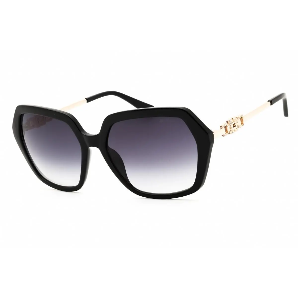 GU00267 01B Shiny Black/smoke Gradient 57-17-140 Sunglasses by Guess
