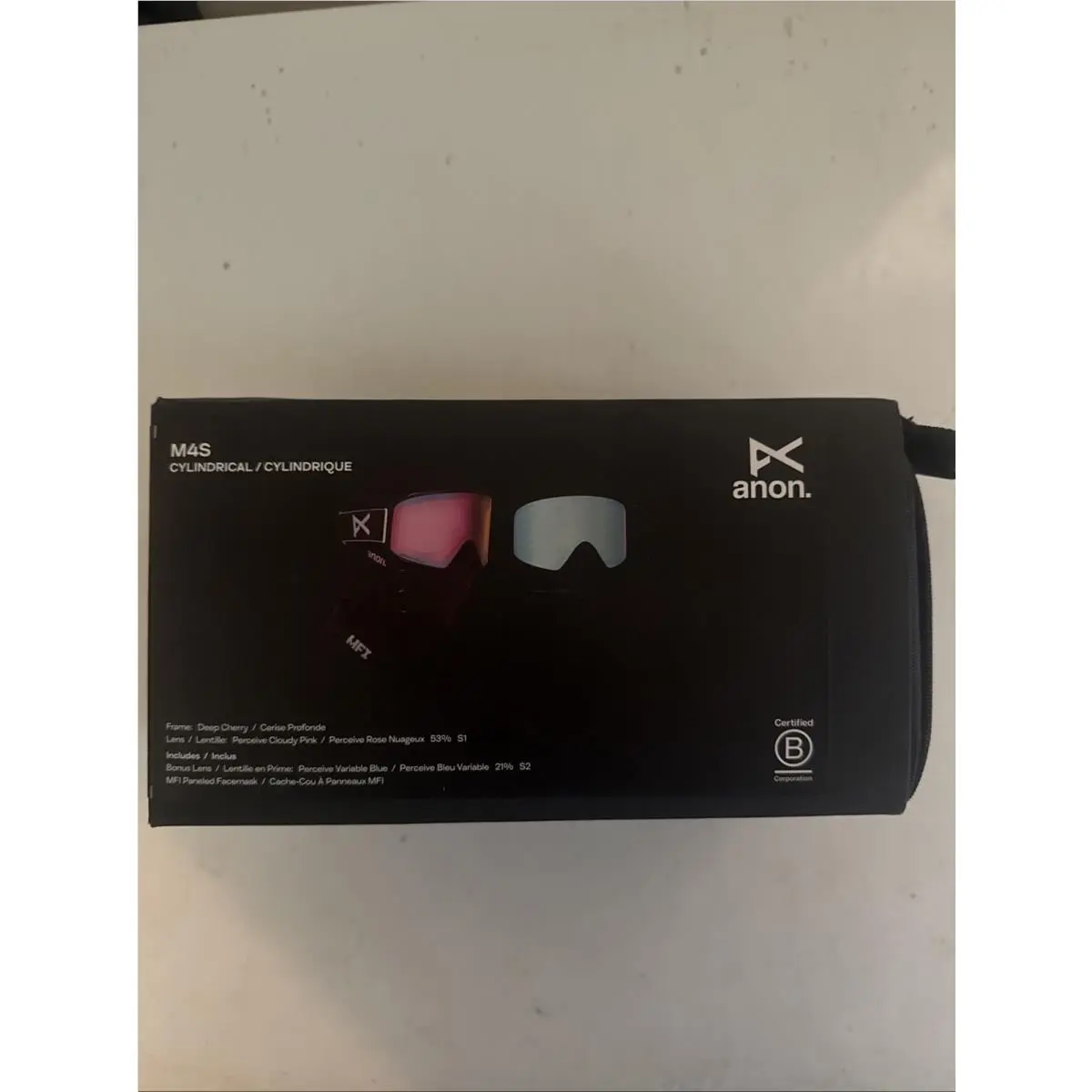 M4S Goggle Frame Deepcherry Lens Cloudy Pink by Anon
