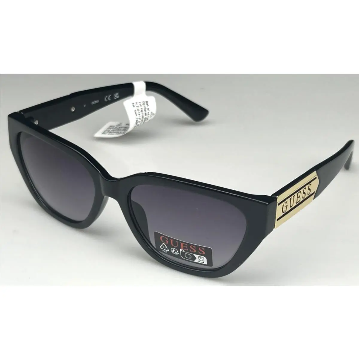 GO00004 01B Women`s 57mm Black Frame Gray Lens Designer Sunglasses by Guess