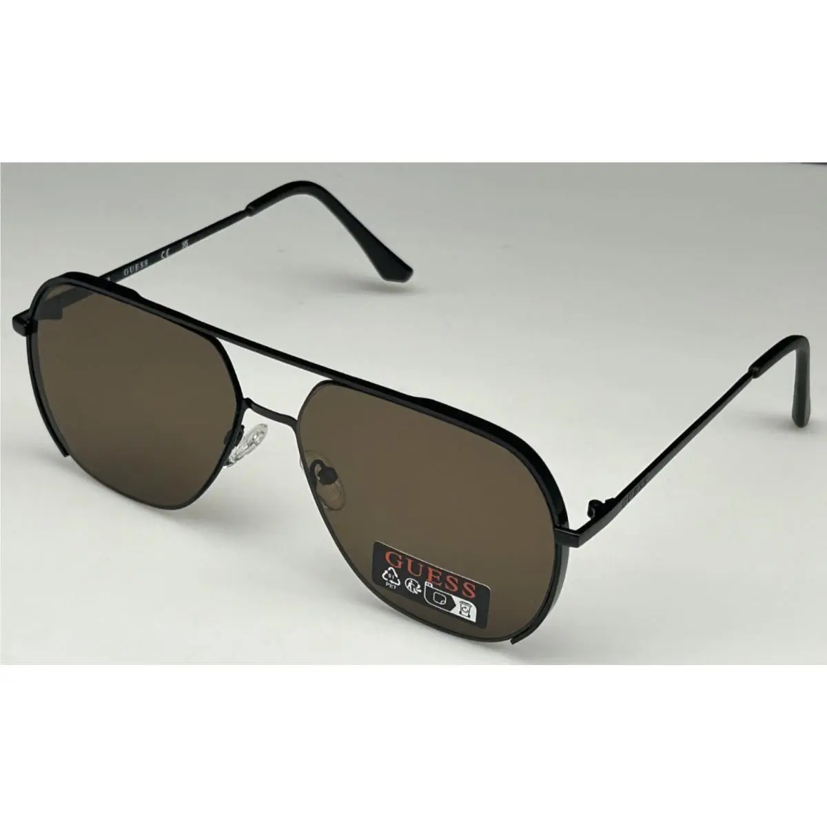 GO00064 02E Men`s 61mm Brown Frame Brown Lens Designer Sunglasses by Guess