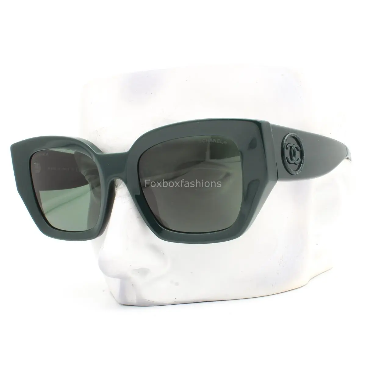 Sunglasses ch5506A 1459/3H Dark Forest Green with Case by Chanel