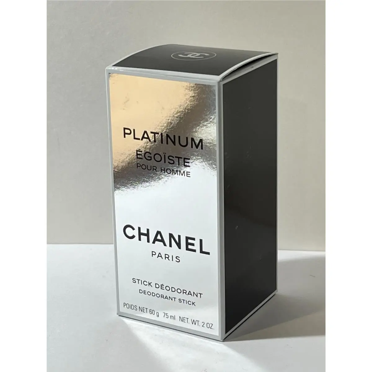 Platinum Egoiste Chanel Paris Men`s Solid Stick Deodorant 2 oz 60 g