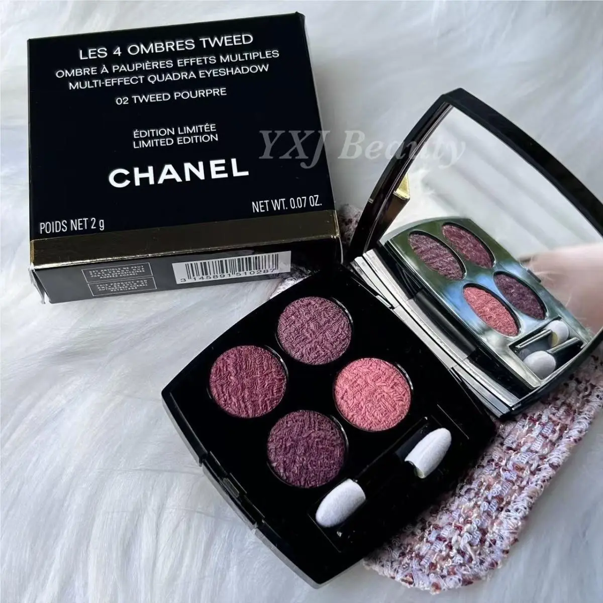 Chanel Les 4 Ombres Eyeshadow Palette 02 Tweed Pourpre Limited Edition