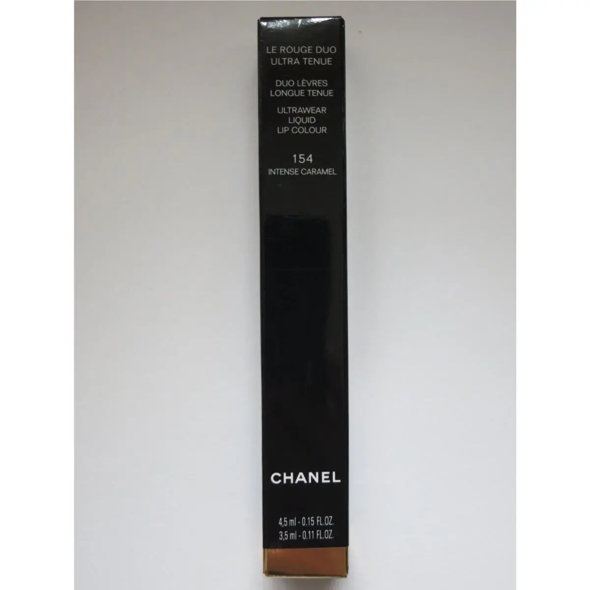 Chanel LE Rouge Duo 154 Intense Caramel Two Heads Liquid Lip Limited Edition