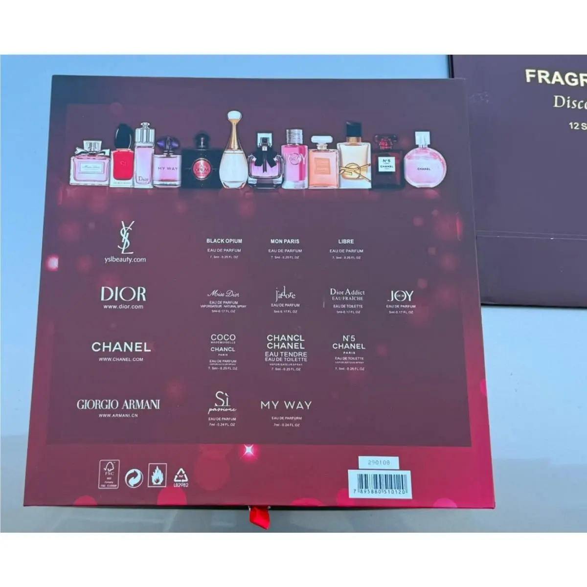 Perfume Sample Set For Women 12 Pc Chanel Dior Ysl Armani Gift Box