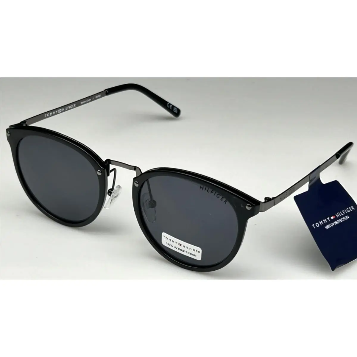 Women`s 51mm Black Frame Gray Lens Sunglasses WP OL556 by Tommy Hilfiger