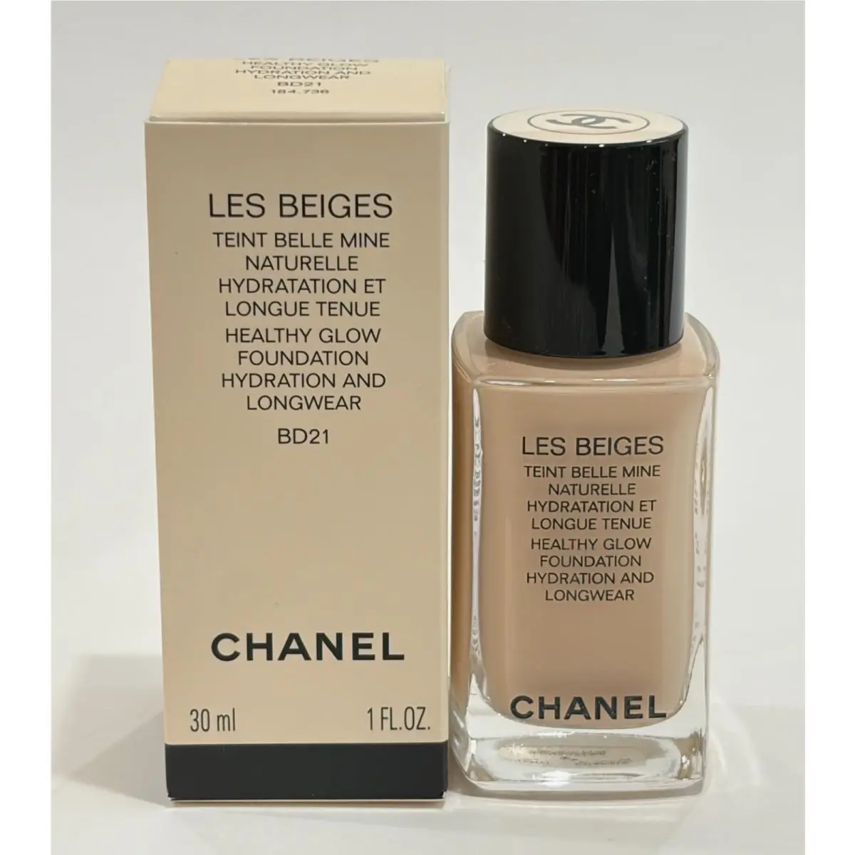 Les Beiges Healthy Glow Hydration Longwear Foundation BD21 1 fl oz 30ml by Chanel