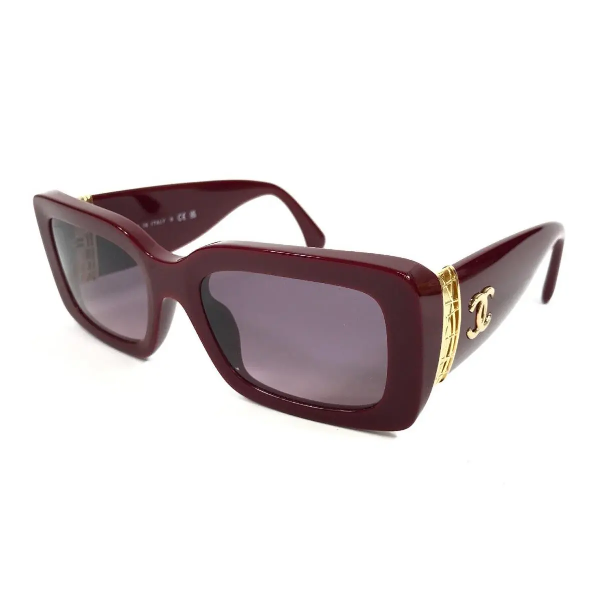 Chanel Sunglasses 5534-A c.1792/S1 Bordeaux Gold Asian Fit w/ Pink Grey Gradient